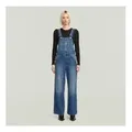 Produktbild: G-Star für Damen. D24398-E107-H452 Latzhose mit geradem Bein blau (S), Lässig, Denim, Nachhaltig, Recycelte Baumwolle