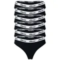 Produktbild: Ellesse String Damen String 6er Pack Baumwolle HILLAR (Packung, 6er Pack) schwarz S