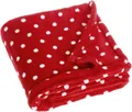 Produktbild: Playshoes Kinder Fleece-Decke Punkte 75x100 cm Rot