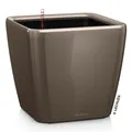 Produktbild: LECHUZA® Pflanzgefäße QUADRO LS 35 Taupe hochglänzend All-in-One
