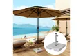 Produktbild: Outsunny Schirmhalter 21kg, Schirmständer, Quadratisch, für Stöcke bis Ø 48 mm, Sonnenschirmständer aus Granit, 1 tlg., Schirmständer