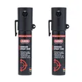 Produktbild: ABUS Abwehrspray SDS80 Mini zur Tierabwehr – Pfefferspray zur Selbstverteidigung bei Tierangriffen – Jet-Sprühstrahl für bis zu 3 m Reichweite – für Hand- und Jackentaschen - je 20 ml - 2er Set