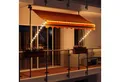 Produktbild: Swing&Harmonie Klemmmarkise LED - Balkonmarkise mit Kurbel Sonnenschutz Markise Terrasse Balkon 200/250/300/350 cm