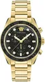 Produktbild: Versace VE6K00523 Greca Dome Chrono schwarz gold Edelstahl Herren Uhr NEU