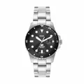 Produktbild: Fossil Blue Uhr für Herren, Quarzwerk mit Edelstahl- oder Lederarmband, Silberfarben, 42MM