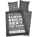 Produktbild: Herding Sprüche Bettwäsche (140 x 200 cm, 70 x 90 cm) (22935311)