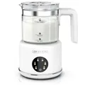 Produktbild: Arendo Elektrischer Milchaufschäumer 500 ml Glasbehälter, heißer & kalter Milchschaum, 600 W, 2 Einsätze, für Cappuccino Latte Macchiato heiße Schokolade uvm.