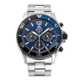 Produktbild: Orient Mako Solar 20th Anniversary Blue Dial Steel Bracelet Men's Watch RA-TX0208L10B, blau, Armband