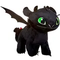 Produktbild: Petoske Toothless Night Fury 40cm Drachenzähmen leicht gemacht 3 Schwarz Plüsch Films How To Train Your Dragon 3 Original leuchtet im Dunkeln