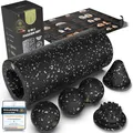 Produktbild: M.S.Lemberg® 5in1 Faszienrolle Set inkl. Faszienball, Duoball, Triggerpunkt Drücker, Trigger Twist, A3 Poster - Faszien Foam Roller Massage Rolle für Wirbelsäule Rücken Nacken Beine Yoga Pilates