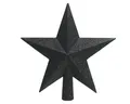 Produktbild: Kaemingk Christbaumspitze, Christbaumspitze Stern mit Glitzer 19cm Kunststoff, schwarz