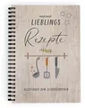 Produktbild: KuschelICH Rezeptbuch zum Selberschreiben - Lieblingsrezepte DIN A5 mit Inhaltsverzeichnis & Schutzcover