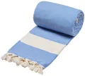 Produktbild: Sowel Hamamtuch 240x200 cm, 100% Baumwolle, Strandtuch, Fouta