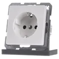 Produktbild: Berker Schuko-Steckdose polarweiß samt 47236089