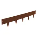Produktbild: bellissa – Rasenkante Spina Corten-Stahl 103x16cm, Nutzlänge 2m - Rasenbegrenzung aus Metall für saubere Rasen- & Beetabgrenzung - Beeteinfassung Kante mit Schraubverbindung robust & langlebig
