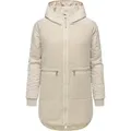 Produktbild: Ragwear Fellimitatmantel Longeddy Kuscheliger Plüschmantel mit Kapuze beige|braun L (40)