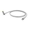 Produktbild: Weidmüller 1248280015 RJ45 Netzwerkkabel, Patchkabel CAT 6a S/FTP 1.50 m Grau UL-zertifiziert 1 St.