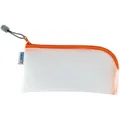 Produktbild: Herma Reißverschlussbeutel 20006, Universaltasche, 23 x 11cm, orange / transparent, EVA-Folie, 1 Fach