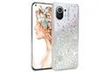 Produktbild: EAZY CASE Handyhülle Liquid Glittery Case für Xiaomi Mi 11 5G 6,81 Zoll, Kratzfeste Silikonhülle stoßfestes Back Cover Phone Case Etui Silber