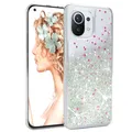 Produktbild: Für Xiaomi Mi 11 5G Handyhülle Flüssig Glitter Hülle Schutz Handy Cover Silber