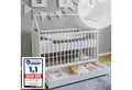 Produktbild: Kids Collective Babybett Beistellbett Kinderbett und Hausbett in einem mit Schublade, vielfältig umbaubar zu Juniorbett, viel Stauraum, mit Matratze