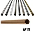 Produktbild: MDEKOR Gardinenstange Gardinenrohr aus Metall – Stahlrohr für Stangen Ø 16, 19 & 25 mm, Ø 19 mm Kupfer, Länge 120 cm