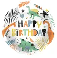Produktbild: Folat 67928 - Foil Balloon - Birthday Dino - 45 cm with Automatic Va (US IMPORT)