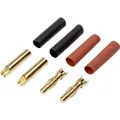 Produktbild: Reely RE-6534192 Akku Stecker 4 mm vergoldet 40 Paar (RE-6534192)