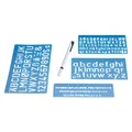 Produktbild: Wedo Schriftschablonen Set (Kunststoff) (07012)