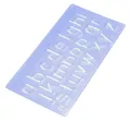 Produktbild: WEDO Buchstabenschablonen-Set blau-transparent 7012