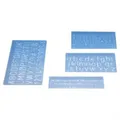 Produktbild: Dorsch 7012 - Schablonen Set 4tlg m Faserschreiber NEU