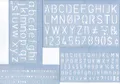 Produktbild: WEDO Schriftschablonen 4er Set Schrifthöhen 5 mm 10 mm 2x20 mm groß-klein, Stift