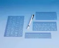Produktbild: WEDO® 7012 Schriftschablonen-Set (5, 10, 20 mm)