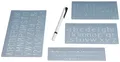 Produktbild: WEDO Schriftschablonen Set Schrifthöhen: 5 mm 10 mm 20 mm
