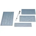 Produktbild: 2-40x WEDO Schriftschablonen-Set, Schrifthöhen: 5 mm, 10 mm, 20 mm