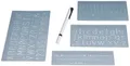Produktbild: WEDO Schriftschablonen-Set, Schrifthöhen: 5 mm, 10 mm, 20 mm