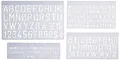 Produktbild: Wedo 07012 - Regla de letras (5, 10 y dos de 20 mm, 4 unidades)