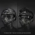 Produktbild: Taktische Halbfask Maske Goggle Set Airsoft Schutzmaske für SF Schnelle Helm