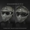 Produktbild: Taktische Halbfask Maske Goggle Set Airsoft Schutzmaske für SF Schnelle Helm