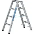 Produktbild: Zarges Stehleiter Saferstep B, 41304, eloxiert, aus Aluminium mit 2 x 4 Stufen