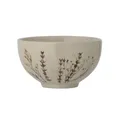 Produktbild: Bloomingville Schüssel Bea, Steingut, 11,5 x 6,5 cm, Handarbeit, Beige mit Blumenmotiv