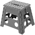 Produktbild: ZOLLNER Tritthocker, 100% Kunststoff, bis ca. 120 kg belastbar, Antirutschnoppen grau 29 cm x 30 cm x 22 cm