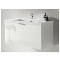 Produktbild: Waschtischunterschrank + Keramik-Waschtisch EPIL, weiß hochglanz, 1 Auszug, 860 x 550 x 510 mm
