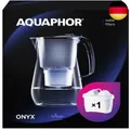 Produktbild: AQUAPHOR Wasserfilter Onyx Schwarz inkl. 1 MAXFOR+ Filter I 4,2L Wasserfilter
