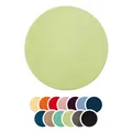 Produktbild: liebling Badteppich, 100% Polyester - Mikrofaser, Serie Santos, Ø 110 cm,1500 g/m², 30 Grad waschbar, Farbe: Limone