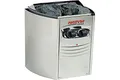 Produktbild: Harvia SN-HARVIA-PO35 Elektroherd für Sauna Vega Kollektion Compact 3,5 kW mit Unterputz Control BC35 2 4,5 m³ L 28 x 29,5 x H 50,5 cm, Silber, 3.5
