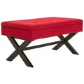 Produktbild: CLP Sitzbank Namaro Stoff rot/antik