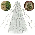Produktbild: SALCAR 10*3m Weihnachtsbaum Lichterkette 350 LED mit Ring, Christbaum Beleuchtung, Tannenbaum LED Lichterkette,Weihnachtsbeleuchtung Deko