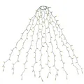 Produktbild: SALCAR 3m Christbaumbeleuchtung mit Ring und 10 Girlanden, 350er LED Weihnachtsbaum Lichterkette Überwurf Wasserdicht für 120cm bis 350cm Tannenbaum, Warmweiß