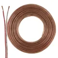 Produktbild: SeKi Lautsprecherkabel Transparent 2x 0,50mm² – 25 Meter Ring | CCA-Kupfer Boxenkabel für klaren Sound bei HiFi, Heimkino und Car-HiFi mit Polaritätskennzeichnung